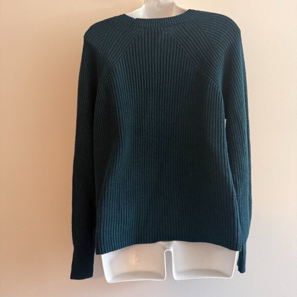 Jessica Simpson Teal Ribbed Knit Sweater | Relaxed Fit | Size L - Picture 5 of 9